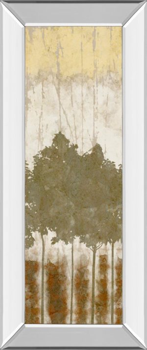 18 in. x 42 in. “Nature’s Quartet Il” By Alonzo Saunders Mirror Framed Print Wall Art
