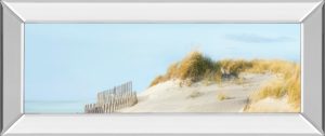 18 in. x 42 in. “Beachscape l” By James Mcloughlin Mirror Framed Print Wall Art