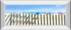18 in. x 42 in. “Beachscape Il” By James Mcloughlin Mirror Framed Print Wall Art