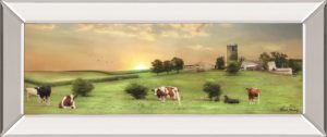 18 in. x 42 in. “Blessed Morning” By Lori Deiter Mirror Framed Print Wall Art