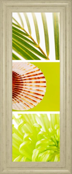 18 in. x 42 in. “Facets Of Spring I” By Irena Orlov Framed Print Wall Art