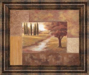 22 in. x 26 in. “Peaceful Stream Il” By Vivian Flasch Framed Print Wall Art