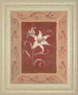 22 in. x 26 in. “Amanda’s Lily” By Vivian Flasch Framed Print Wall Art