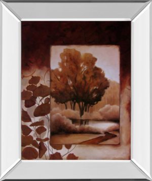 22 in. x 26 in. “Fall Vignette I” By Carol Robinson Mirror Framed Print Wall Art