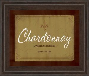 22 in. x 26 in. “Chardonnay” By Paola Viveiros Framed Print Wall Art