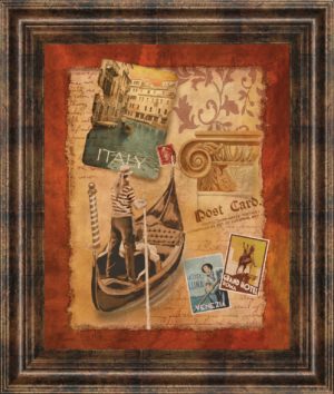 22 in. x 26 in. “Memories Of Italy” By Conrad Knutsen Framed Print Wall Art
