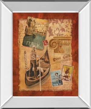 22 in. x 26 in. “Memories Of Italy” By Conrad Knutsen Mirror Framed Print Wall Art