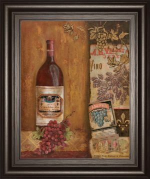 22 in. x 26 in. “Vintage Red” By Tava Studio Framed Print Wall Art