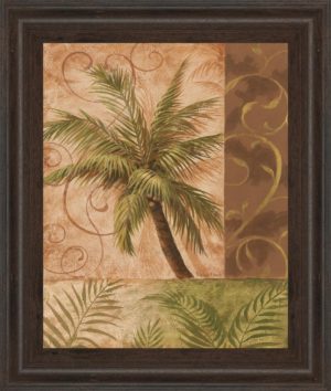22 in. x 26 in. “Tropical Breeze I” By Vivian Flasch Framed Print Wall Art