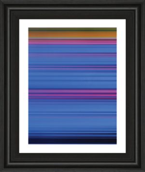22 in. x 26 in. “Abstract Blues” By Mark Baker Framed Print Wall Art