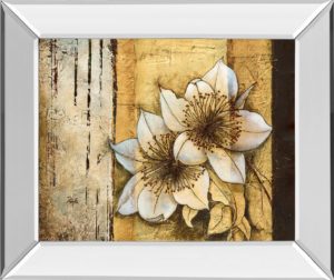 22 in. x 26 in. “Exotic On Gold I” By Patty Q Mirror Framed Print Wall Art