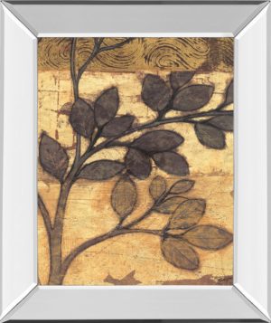 22 in. x 26 in. “Bronzed Branches Il” By Norman Wyatt, Jr. Mirror Framed Print Wall Art