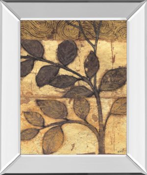 22 in. x 26 in. “Bronzed Branches I” By Norman Wyatt, Jr. Mirror Framed Print Wall Art