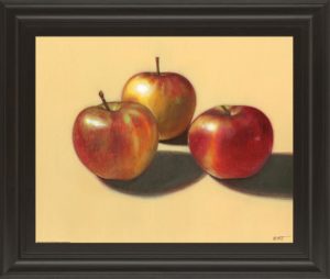 22 in. x 26 in. “Red Apples Framed Print Wall Art