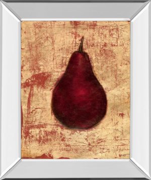 22 in. x 26 in. “Crimson Pear ” By Norman Wyatt, Jr. Mirror Framed Print Wall Art