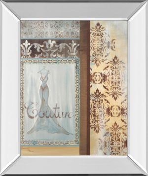 22 in. x 26 in. “Couture” By Hamkimipour-Ritter Mirror Framed Print Wall Art