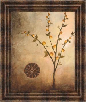 22 in. x 26 in. “Fall Stem In The Light” By Michael Marcon Framed Print Wall Art