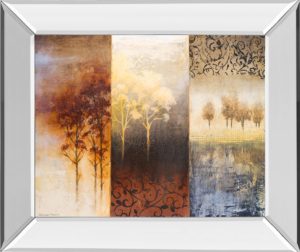 22 in. x 26 in. “Lost In Trees I” By Michael Marcon Mirror Framed Print Wall Art