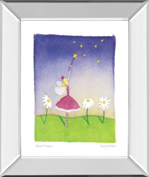 22 in. x 26 in. “Felicity Wishes I” By Emma Thomson Mirror Framed Print Wall Art