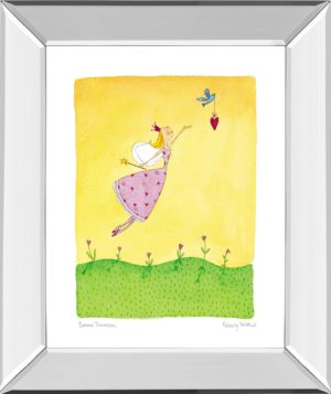 22 in. x 26 in. “Felicity Wishes Il” By Emma Thomson Mirror Framed Print Wall Art