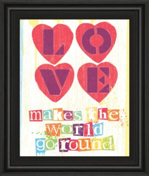 22 in. x 26 in. “Must Be Love I” By Tom Frazier Framed Print Wall Art