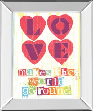 22 in. x 26 in. “Must Be Love I” By Tom Frazier Mirror Framed Print Wall Art