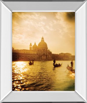 22 in. x 26 in. “Venezia Sunset I” By Thompson Mirror Framed Print Wall Art