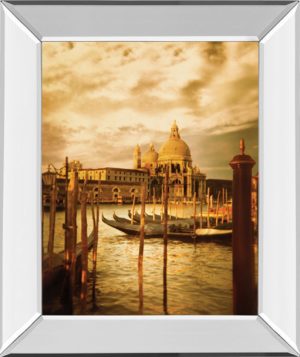 22 in. x 26 in. “Venezia Sunset Il” By Thompson Mirror Framed Print Wall Art