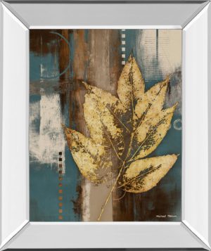 22 in. x 26 in. “Golden Force I ” By Michael Marcon Mirror Framed Print Wall Art