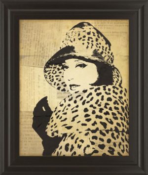 22 in. x 26 in. “Fashion News Il” By Wild Apple Graphics Framed Print Wall Art