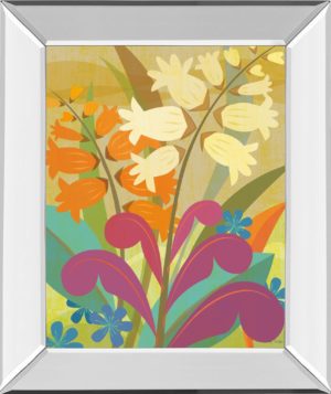 22 in. x 26 in. “Lily Of The Valley” By Cary Phillips Mirror Framed Print Wall Art