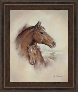 22 in. x 26 in. “Race Horse Il” By Ruane Manning Framed Print Wall Art