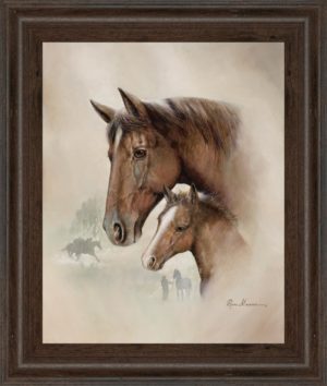 22 in. x 26 in. “Race Horse I” By Ruane Manning Framed Print Wall Art