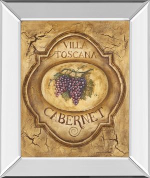 22 in. x 26 in. “Cabernet” By Gregory Gorham Mirror Framed Print Wall Art
