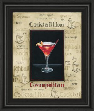 22 in. x 26 in. “Cosmopolitan” By Gregory Gorham Framed Print Wall Art