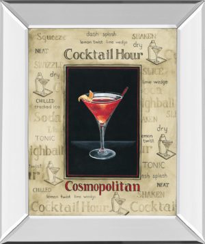 22 in. x 26 in. “Cosmopolitan” By Gregory Gorham Mirror Framed Print Wall Art
