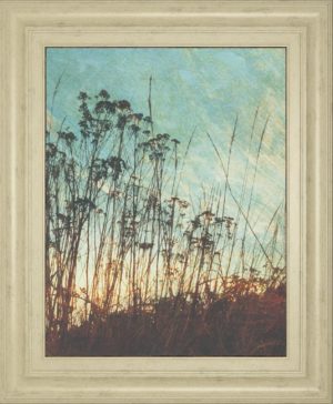 22 in. x 26 in. “Wild Grass” By Amy Melious Framed Print Wall Art
