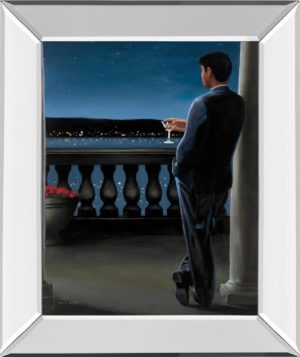 22 in. x 26 in. “Thinking Of Her” By James Wiens Mirror Framed Print Wall Art