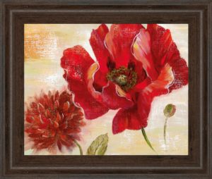 22 in. x 26 in. “Passion For Poppies Il” By Nan Framed Print Wall Art