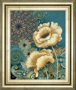 22 in. x 26 in. “Inspired Blooms 2” By Conrad Knutsen Framed Print Wall Art