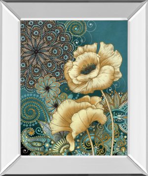22 in. x 26 in. “Inspired Blooms 2” By Conrad Knutsen Mirror Framed Print Wall Art