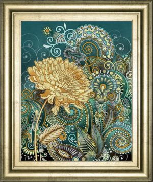 22 in. x 26 in. “Inspired Blooms 1” By Conrad Knutsen Framed Print Wall Art
