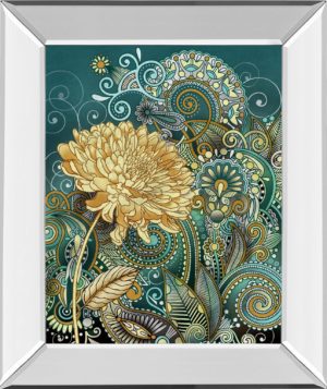22 in. x 26 in. “Inspired Blooms 1” By Conrad Knutsen Mirror Framed Print Wall Art