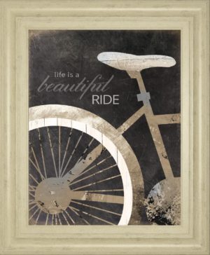 22 in. x 26 in. “Life Is A Beautiful Ride” By Marla Rae Framed Print Wall Art