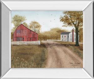 22 in. x 26 in. “Summer In The Country” By Billy Jacobs Mirror Framed Print Wall Art