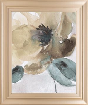 22 in. x 26 in. “Watercolor Poppy Il” By Carol Robinson Framed Print Wall Art