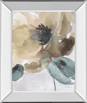 22 in. x 26 in. “Watercolor Poppy Il” By Carol Robinson Mirror Framed Print Wall Art