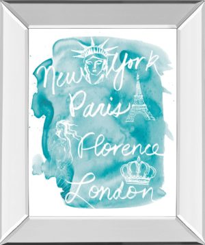 22 in. x 26 in. “Sightseeing I” By Lottie Fontaine Mirror Framed Print Wall Art