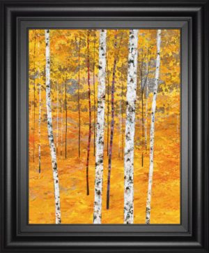 22 in. x 26 in. “Iridescent Trees IV” By Alex Jawdokimov Framed Print Wall Art