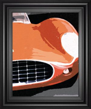 22 in. x 26 in. “Ferrari Classic” By Malcolm Sanders Framed Print Wall Art